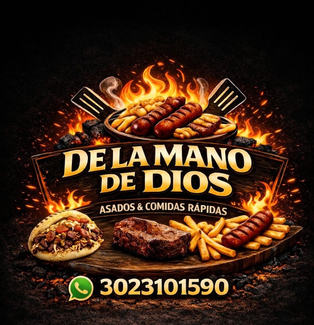 Logo de De la mano de Dios - Asadero y comidas rápidas